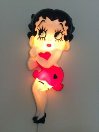 Vintage Betty Boop Large 24 " Wall Light Lamp