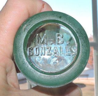 Xx Rare Coca Cola Nov.  16,  1915 Bottle " M.  B.  Gonzales " Porter 