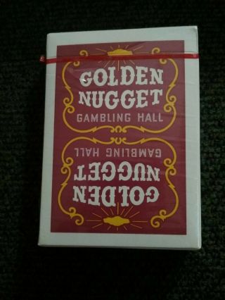 - Deck Red Burgundy Golden Nugget Casino Playing Cards Las Vegas,  Nv