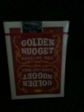 - DECK RED BURGUNDY GOLDEN NUGGET CASINO PLAYING CARDS LAS VEGAS,  NV 2