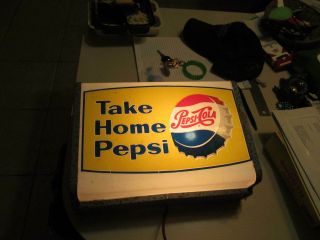 Vintage Take Home Pepsi Electric Blinking Sign 3
