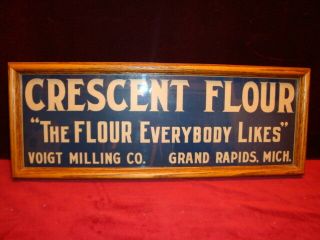 Antique Advertising Crescent Flour " The Flour Everybody Likes " Voight Milling Co