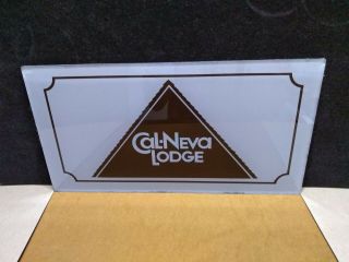 Early Cal - Neva Lodge Casino Lake Tahoe,  Nv Slot Machine Glass Panel