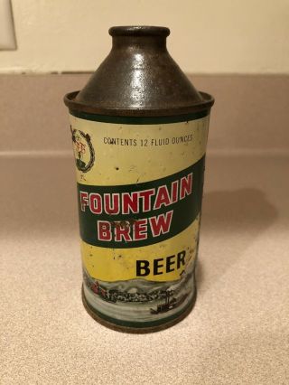 Fountain Brew Cone Top Beer Can