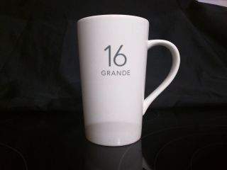 Nostaglic Starbucks 2011 Grande Handle Mug - Tall 16 Oz Matte White Coffee Cup
