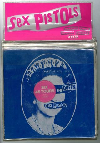 Sex Pistols Rare French Pistols Pack Near Ltd 6x7” Vinyl 45 In Pvc Wallet