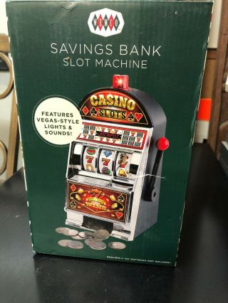Wemco Savings Bank Slot Machine Vegas Style Lights & Sounds Casino Slots