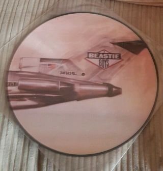 Beastie Boys Licensed To Ill Picture Disc Def Jam Vinyl Lp Rare Limited Edition