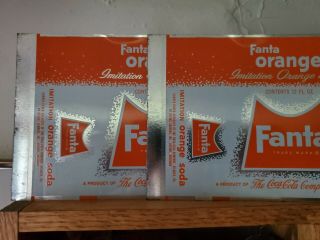 2 Flat top Fanta orange cans - never rolled or lidded 2