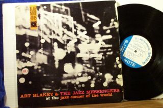 Art Blakey Lp " At The Jazz Corner Of The World " Blue Note Stereo W.  63rd Rvg Vg,
