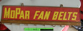Mopar Fan Belt Display Rack Gas Station Memorabilia Dealership 1960