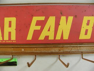 MoPar Fan Belt Display rack Gas Station Memorabilia Dealership 1960 5