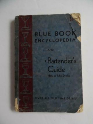 1934 Blue Book Bartender 