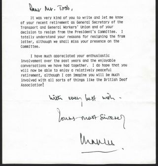 Charles Prince of Wales Signed Kensington Palace Letter,  Future King,  Scarce JSA 2