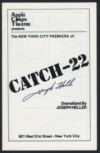Joseph Heller (writer) : Catch - 22 - Signed Theater Program