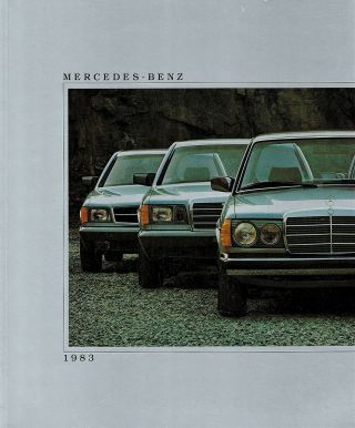 1983 Mercedes - Benz Large 70 - Page Deluxe Full Line Dealer Sales Brochure