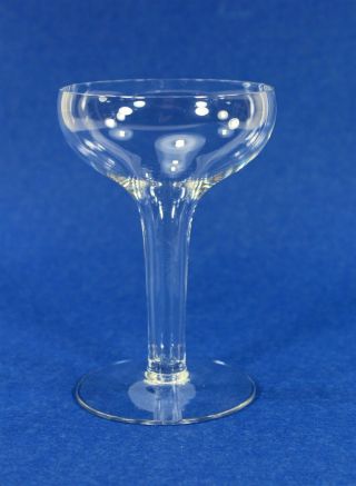 Vintage Hollow Stem Coupe Champagne Glasses,  (7) Mid - Century Barware Stemware 3