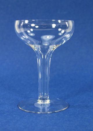 Vintage Hollow Stem Coupe Champagne Glasses,  (7) Mid - Century Barware Stemware 5