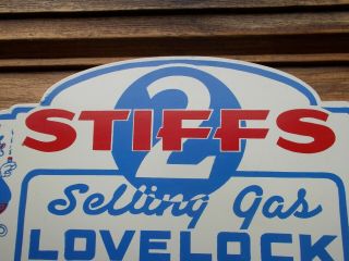 2 Stiffs Gas Lovelock Nevada Station Advertising License Plate Topper 6