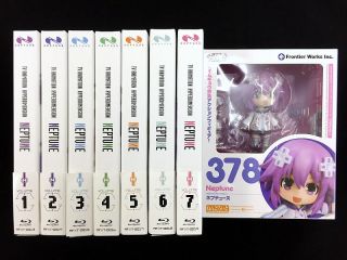 Hyperdimension Neptunia Blu - Ray Bd First Limited Edition Complete Set Nendoroid
