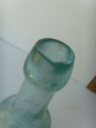 Antique “EVERHART ' S – EASTON PA,  ” Squat Blob Soda Bottle 1860 - 1875 54/38 7