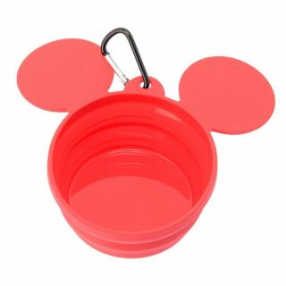 Disney Store Japan Pet Bowl Folding Mickey From Japan F/s