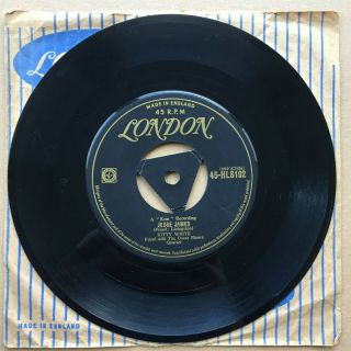 Kitty White - Jesse James / Scratch My Back.  1954 London Uk 7 " Single.  Listen