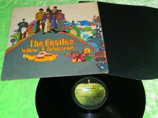 The Beatles : Yellow Submarine - 1969 1st Press Uk Apple Stereo Lp 196