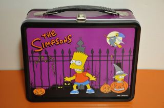 The Simpsons " Halloween Lunch Box " By N.  E.  C.  A Dated - 2003