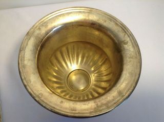 Brass Champagne Cooler Silver Ice Bucket Large Trophy Urn w/ Handles Vintage 4