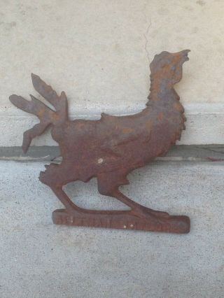 Aultman &taylor Machinery Co Cast Iron Starving Rooster Possible Windmill Weight