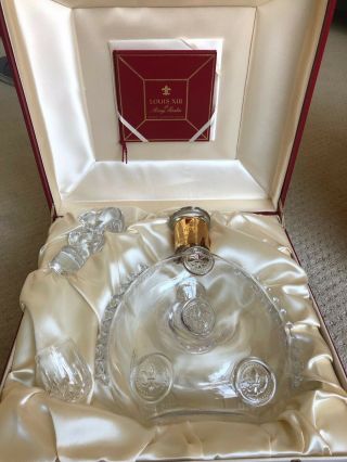 Louis Xiii Remy Martin Empty Bottle Cognac Baccarat Box Decanter Crystal Rare