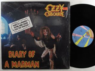 Ozzy Osbourne Diary Of A Madman Jet Lp Vg,  Shrink