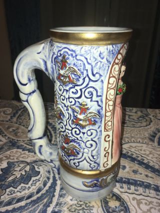 The Budweiser Girl Beer Stein 1973 Anheuser Busch Inc Made In Italy 9 Inches 5
