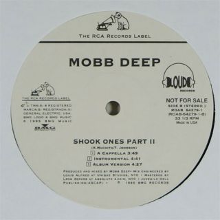 Mobb Deep " Shook Ones Part Ii " Rap Hip Hop 12 " Loud/rca Promo