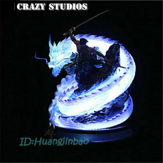Crazy Studio Dragon Stand Fit For One Piece Roronoa Zoro Figure Resin Led Light