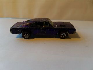 Mattel Hot Wheels Red Line Custom Dodge Charger Spectraflame Purple 1968 Usa