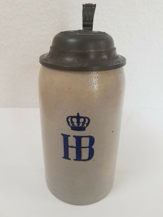 Hb Stein Beer Mug Munich Germany 1 Liter