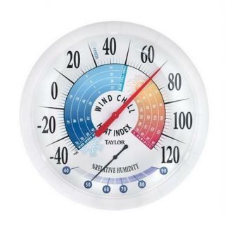 Taylor Precision 6751 13.  25 In.  Wind Chill - Heat Indoor Outdoor Thermometer