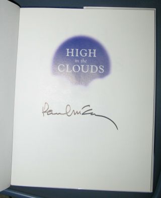 Paul Mccartney Signed " High In The Clouds " Children 