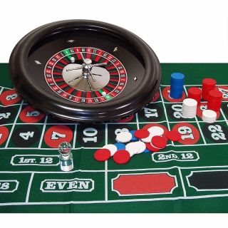 Roulette Set With 18 " Wheel,  3 