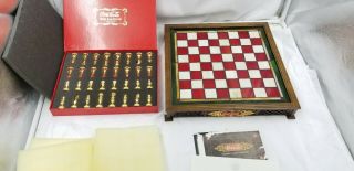 1996 Franklin Coca Cola Stained Glass Chess Set