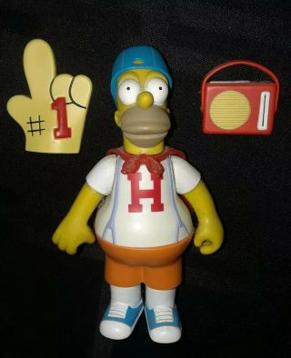 Mascot Homer Playmates Figure & Krusty The Clown Keychain Bendable Simpsons Rare