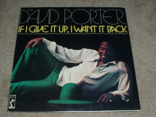 David Porter If I Give It Up I Want It Back 12 " Lp 1973 Stax Italian Pressing