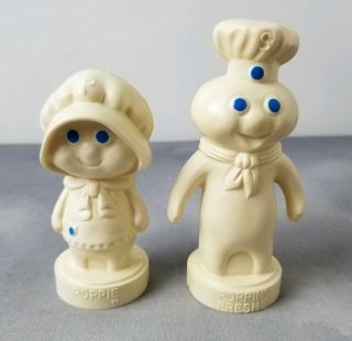 Vintage 1974 Pillsbury Doughboy Poppin Fresh Salt And Pepper Shakers