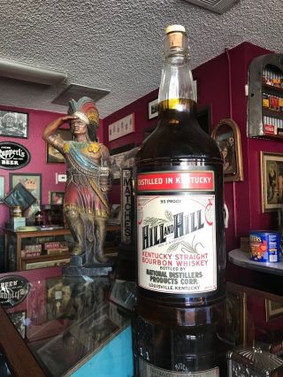 25 " Glass Hill & Hill Kentucky Bourbon Whiskey Retail Display Watch Video