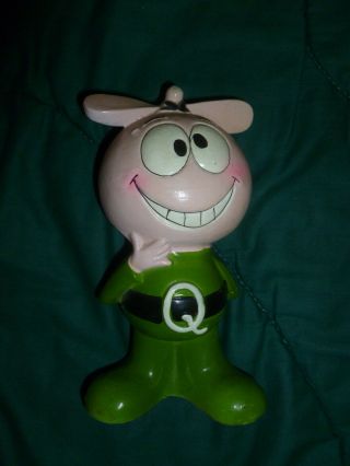 1974 Quisp Cereal Space Alien Quaker Oats Co.  Advertising Mascot Bank Very
