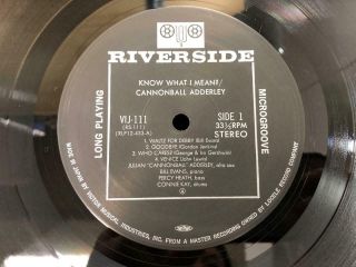 CANNONBALL ADDERLEY BILL EVANS RIVERSIDE VIJ - 111 STEREO JAPAN Vinyl LP 3