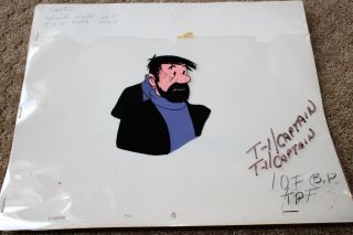 Herge ' s The Adventures of Tintin Animated Model Storyboard Sketch CELS Art 334 2