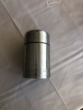 Snap On Tools Socket Double Wall Thermos/flask Holds 24oz Fluid Ssx16r2 Sc3